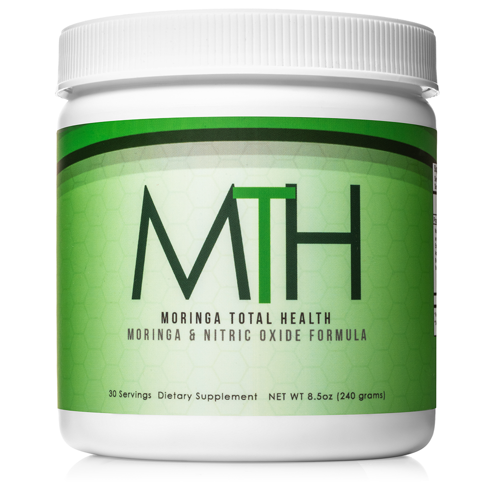 Official bottle of Moringa Total Health (MTH) sold by The MLM Shoppe.